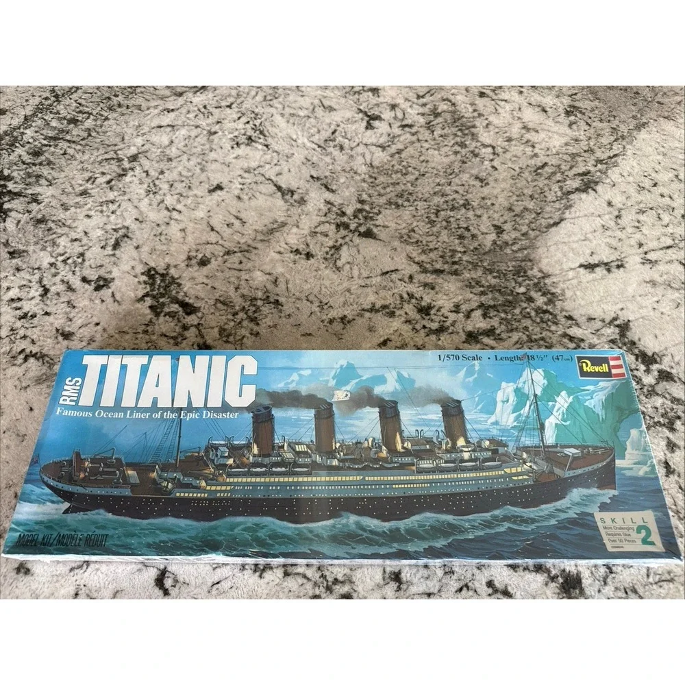 Vintage Revell RMS Titanic Model Kit 1/570 Scale Unassembled 1976 NEW SEALED BOX
